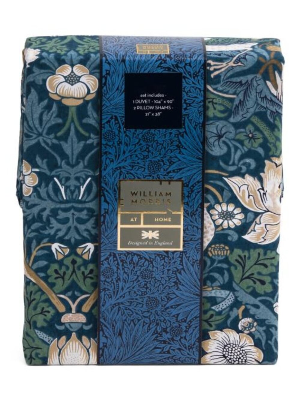 WILLIAM MORRIS 200tc Cotton Percale Duvet Set